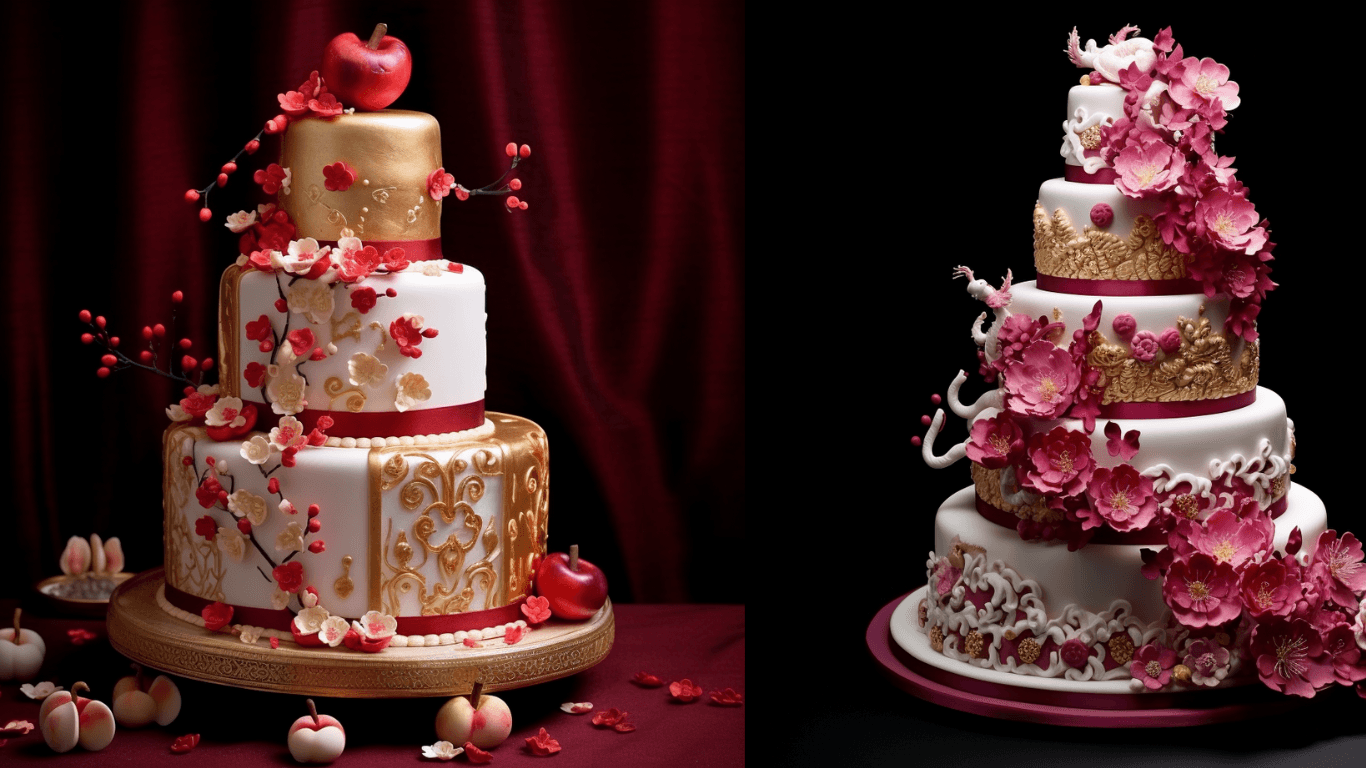Asian-inspired cake